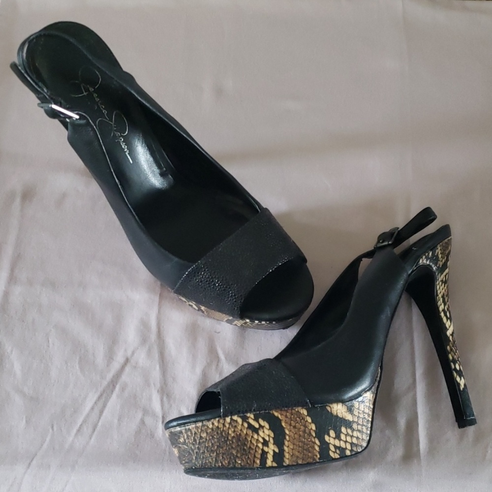 Jessica Simpson Snakeskin heels